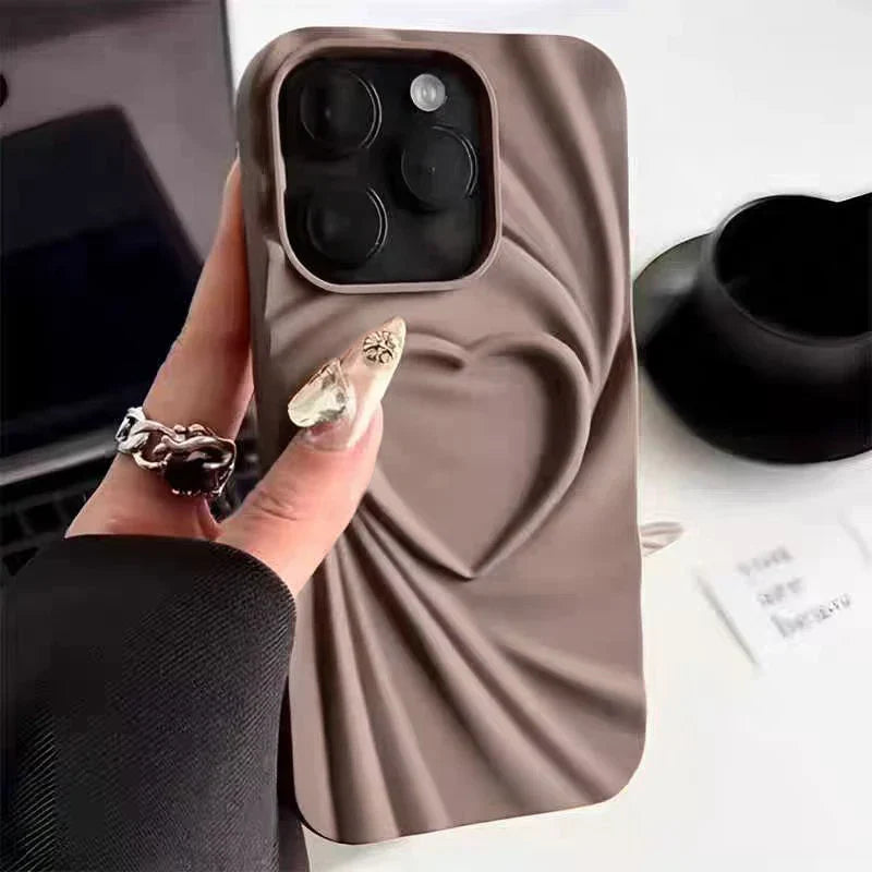3D Folded Heart iPhone Case