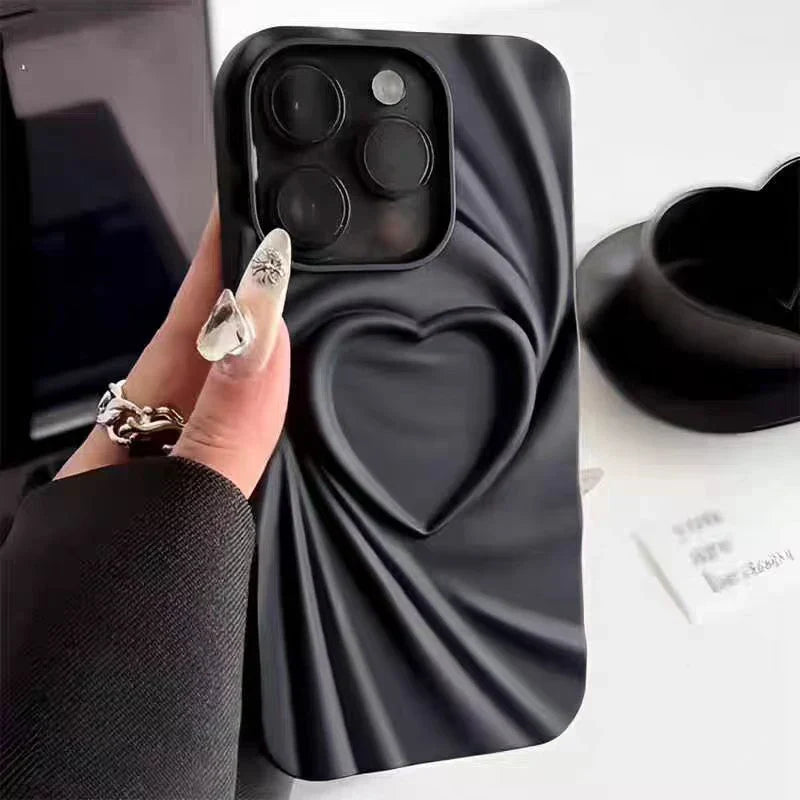 3D Folded Heart iPhone Case