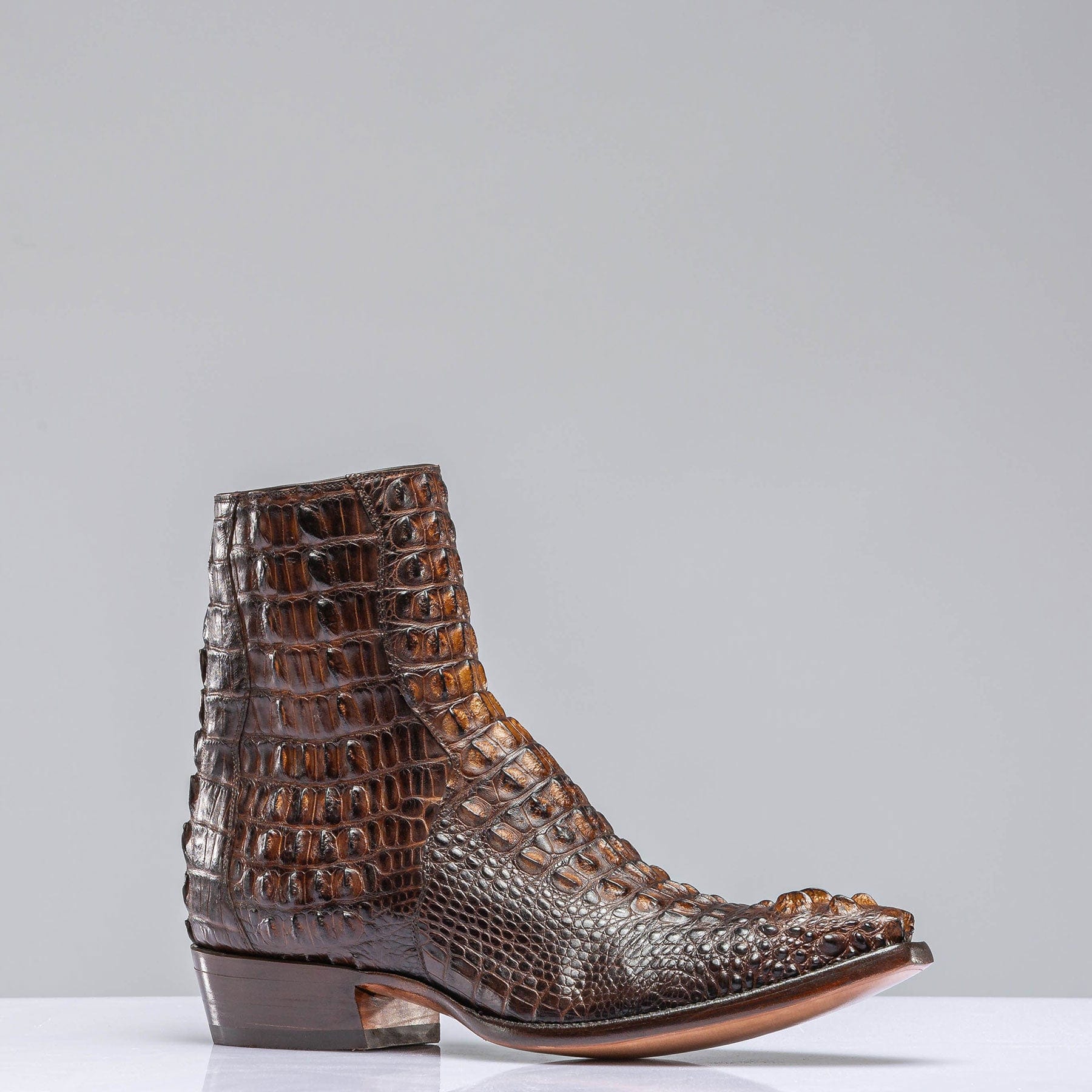 3 Piece Hornback Alligator In Antique Congnac